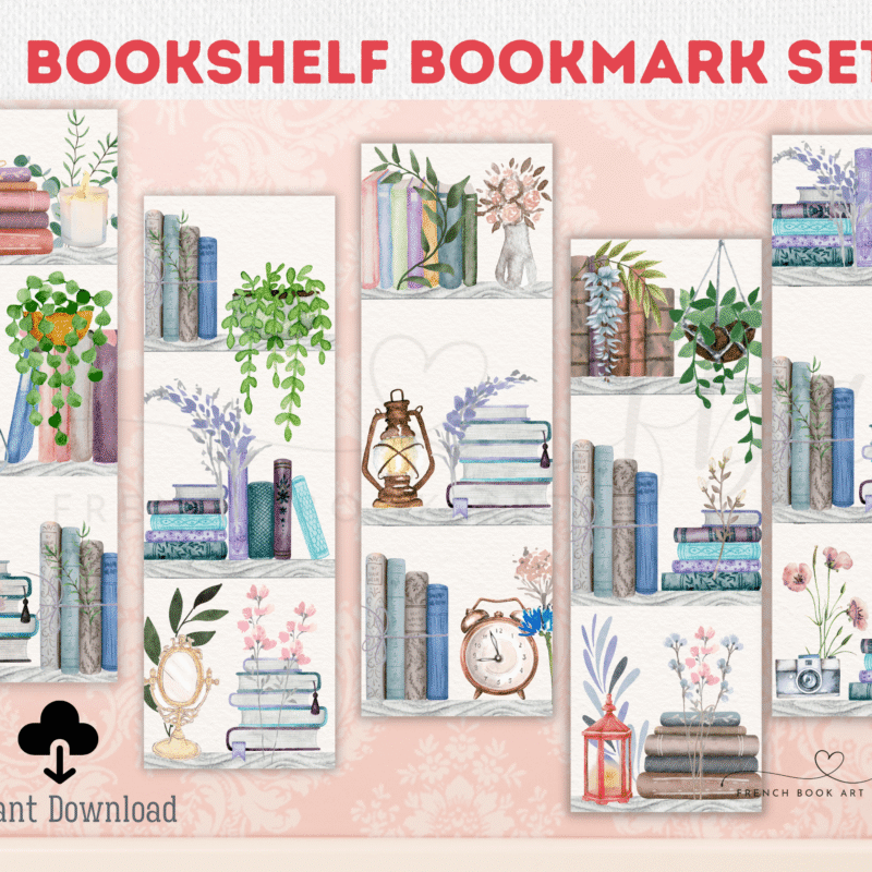 Bookshelf Bookmark Set