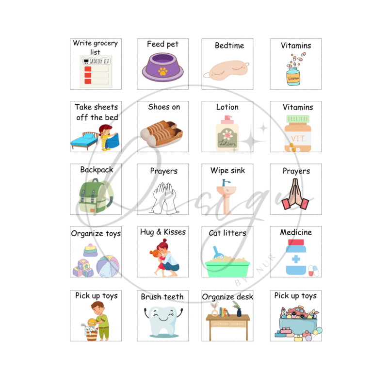 Shopping Routine Cards Printable Daily Routine Cards - Printable Works