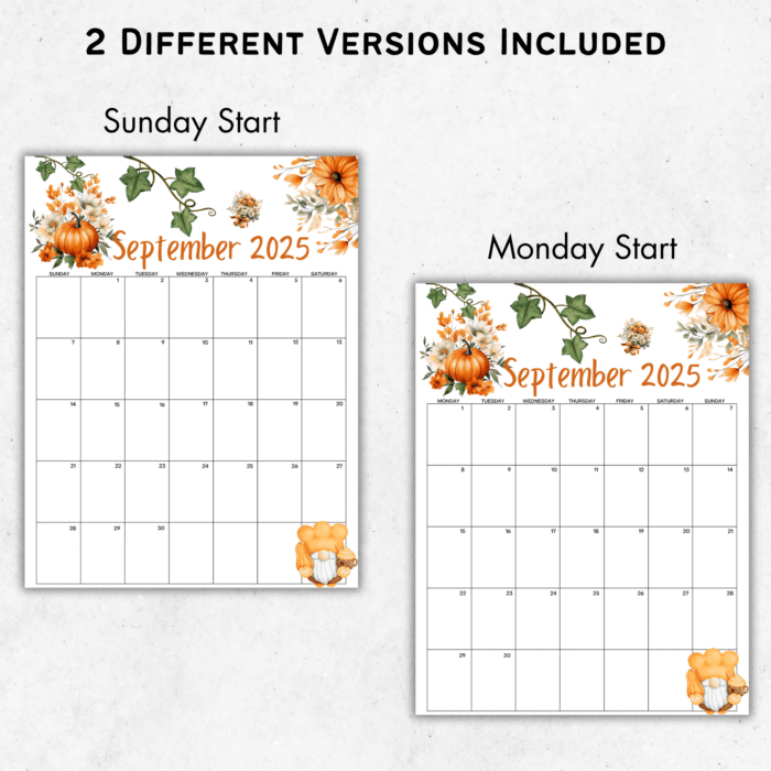 september 2025 calendar