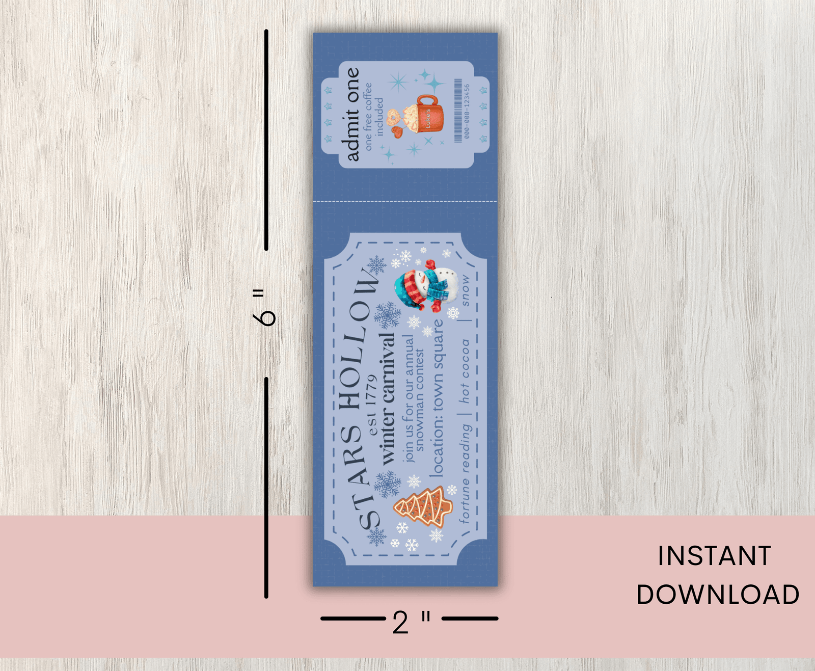 I Smell Snow winter-themed bookmark design