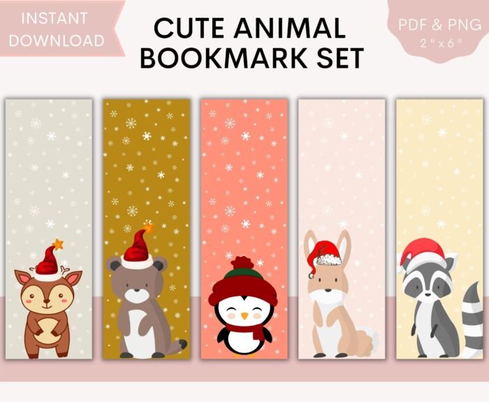 Christmas Printable Bookmarks