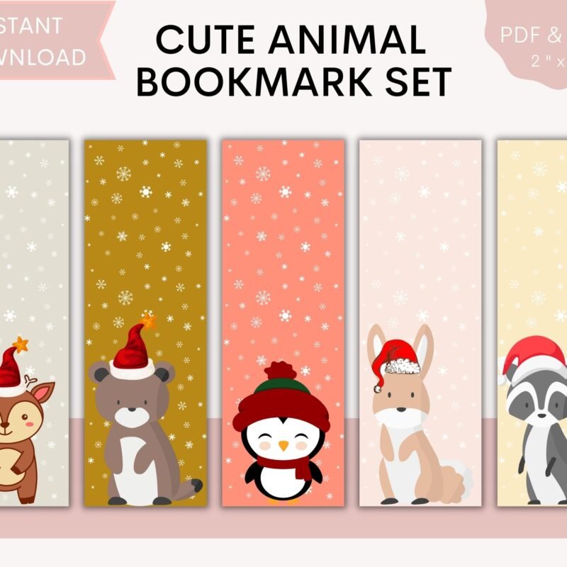 Christmas Printable Bookmarks