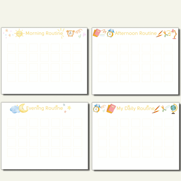 200+ Daily Routine Cards with 12 Charts - Image 6