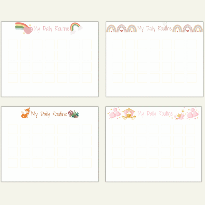 200+ Daily Routine Cards with 12 Charts - Image 8