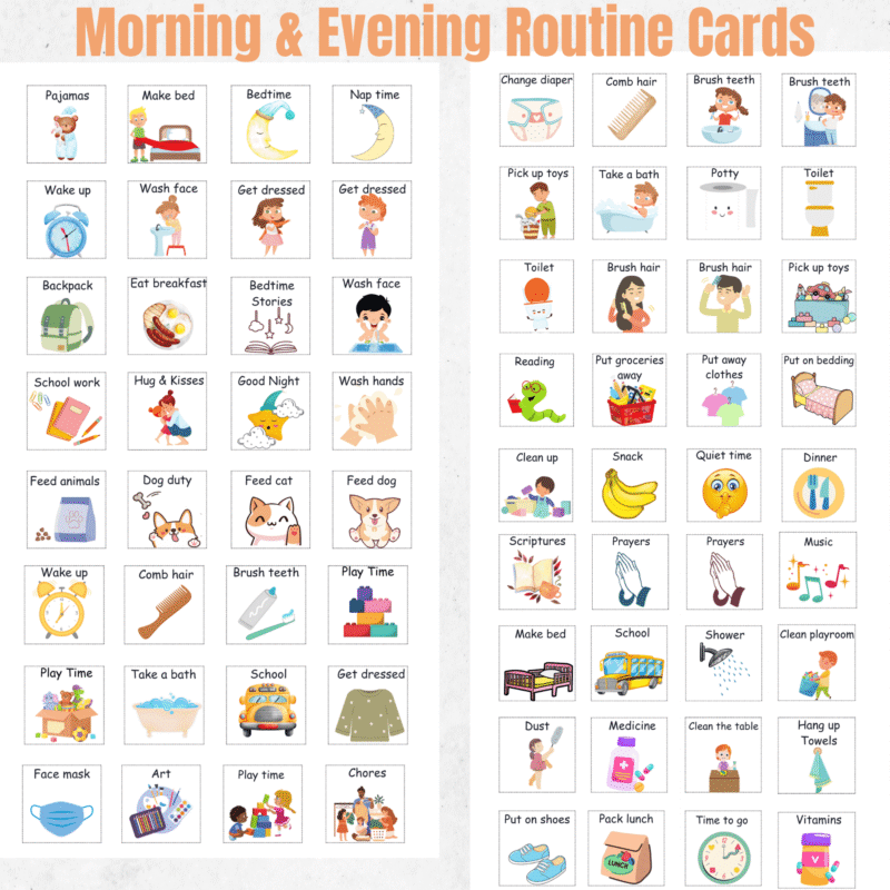 Kids Daily Responsibility Chart