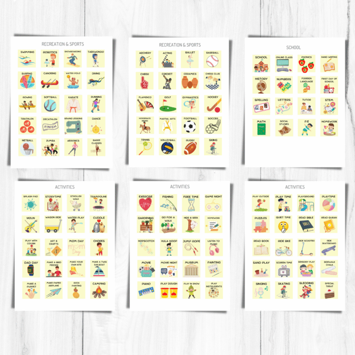 400+ Daily Routine Cards with 12 Charts - Image 4