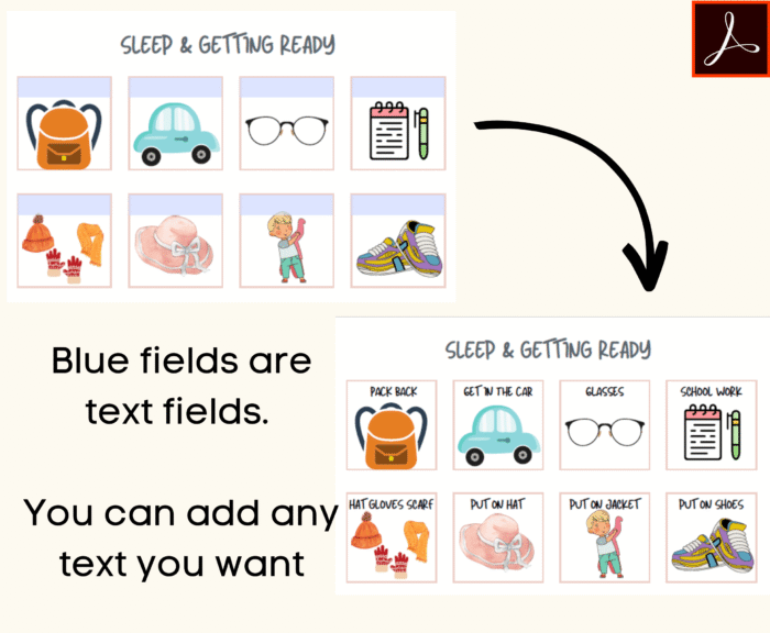 Customizable Routine Cards