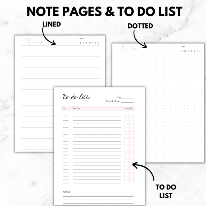 Printable Student Planner, Daily, Weekly, Monthly & Hourly Schedule - Image 5