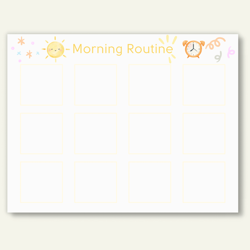 156 Kids Daily Routine Cards, Printable - Printable Works