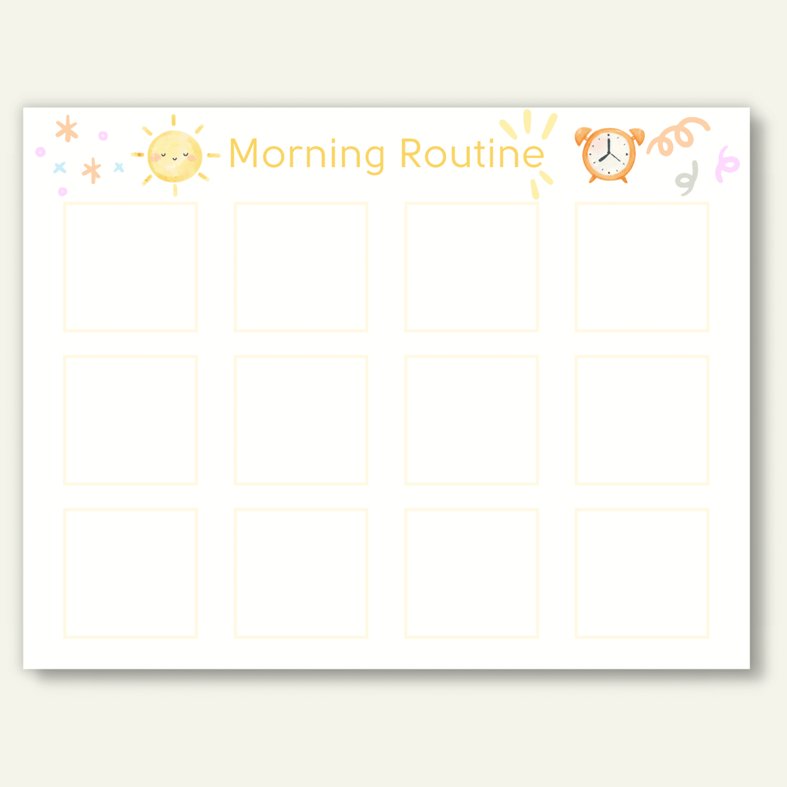 Work Routine Cards 156 Kids Daily Routine Cards, Printable - Printable Works
