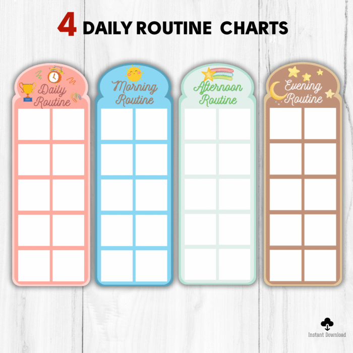400+ Kids Daily Routine Cards and 4 Charts - Image 6