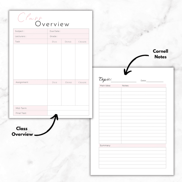 Printable Student Planner, Daily, Weekly, Monthly & Hourly Schedule - Image 8