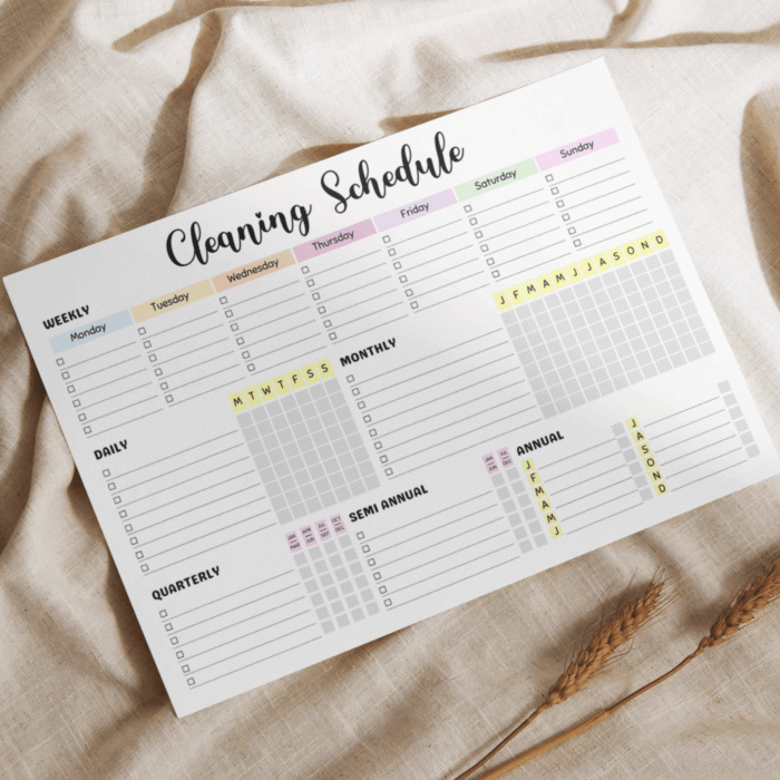 Editable Cleaning Checklist, Cleaning Schedule - Image 8