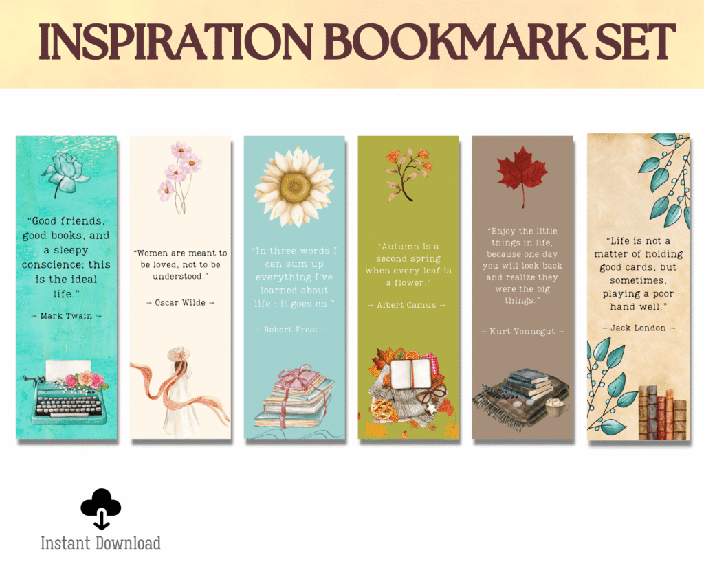 Good Work Bookmark Printable Inspirational Bookmark Set - Printable Works