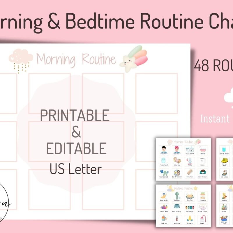 Morning and Bedtime Routine Chart