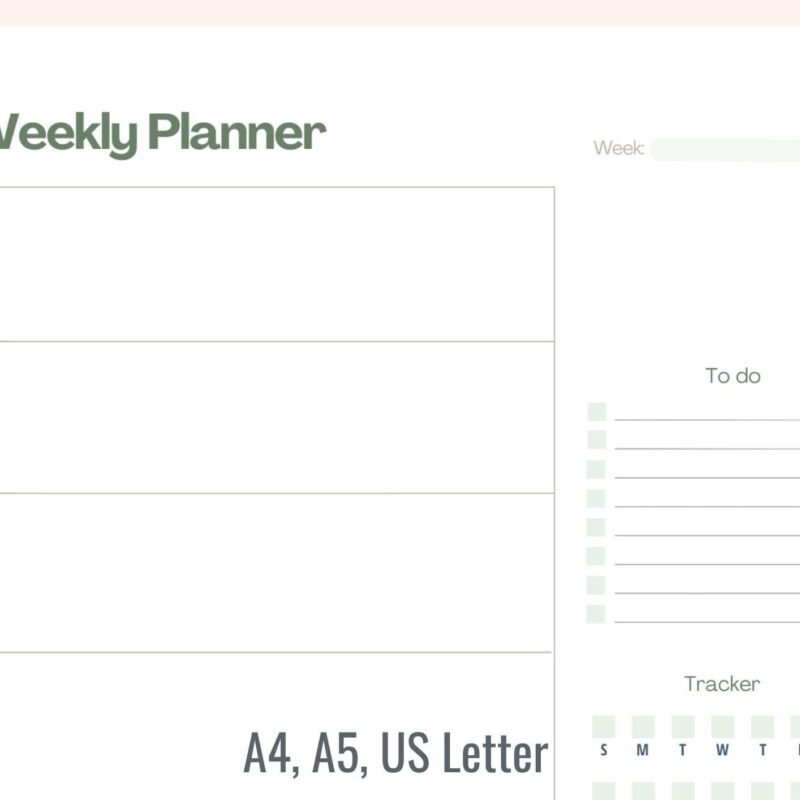 Printable Weekly Planner