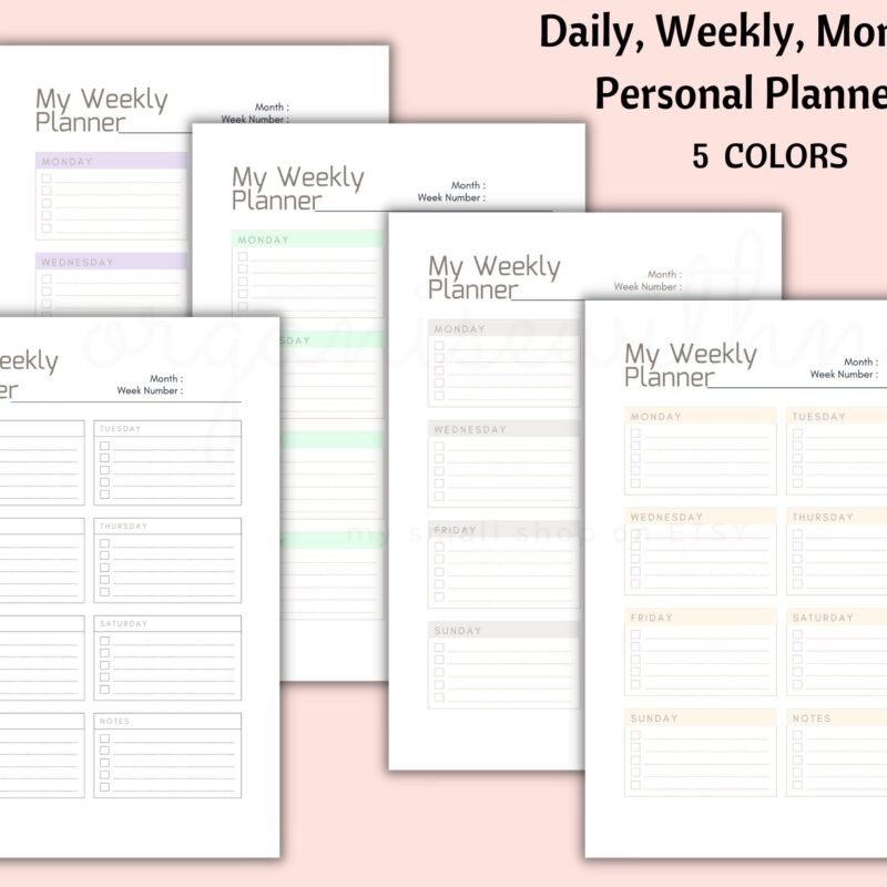 Minimalist Personal Planner