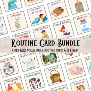 Printable Routine Cards and Charts Bundle