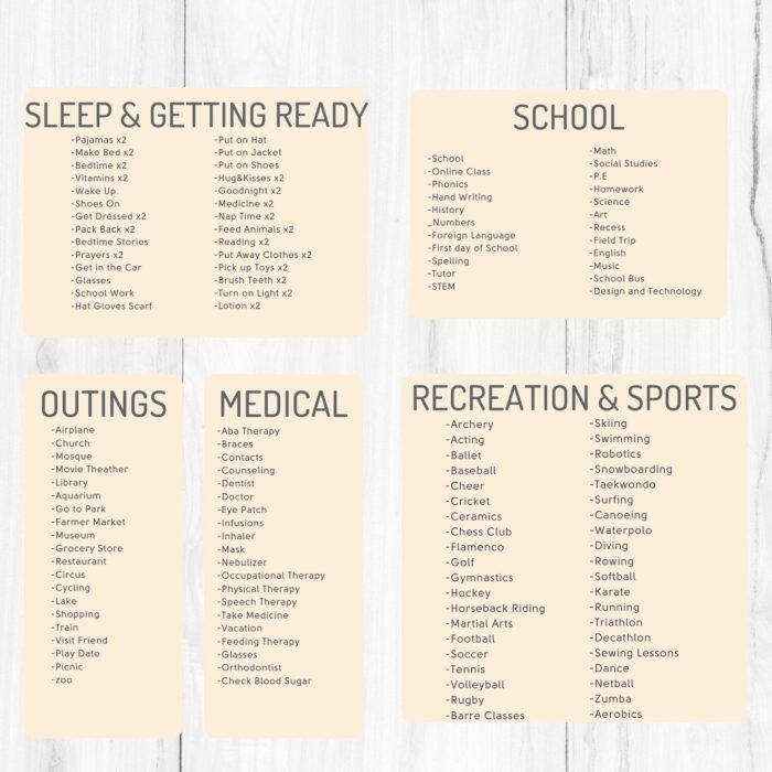 400+ Daily Routine Cards with 12 Charts - Image 7