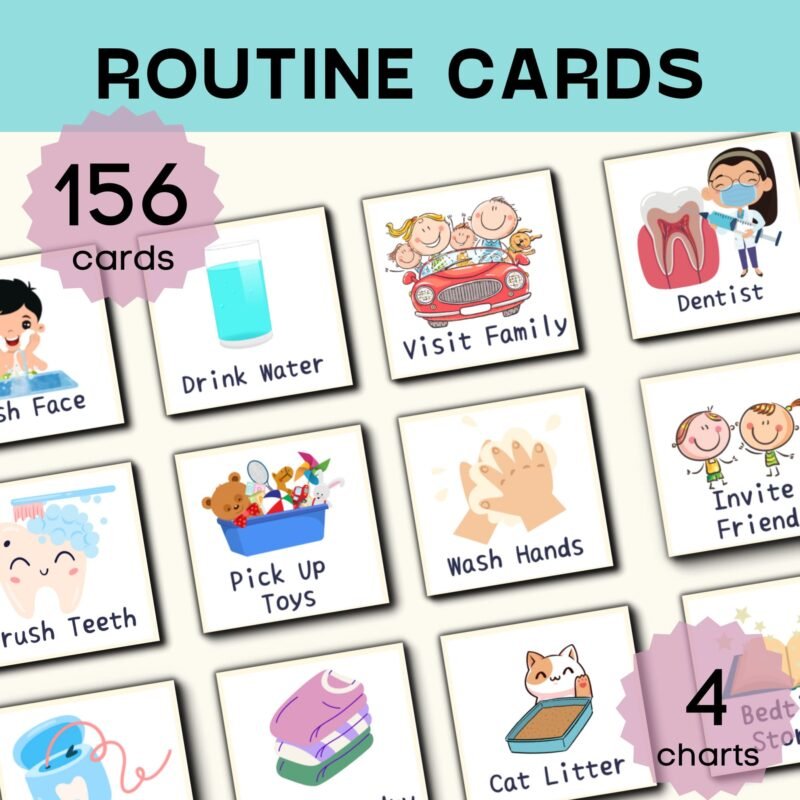 Kids Daily Routine Cards