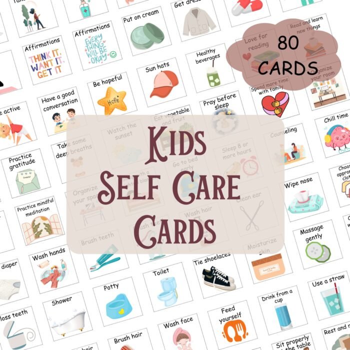 Kids Daily Self Care Cards