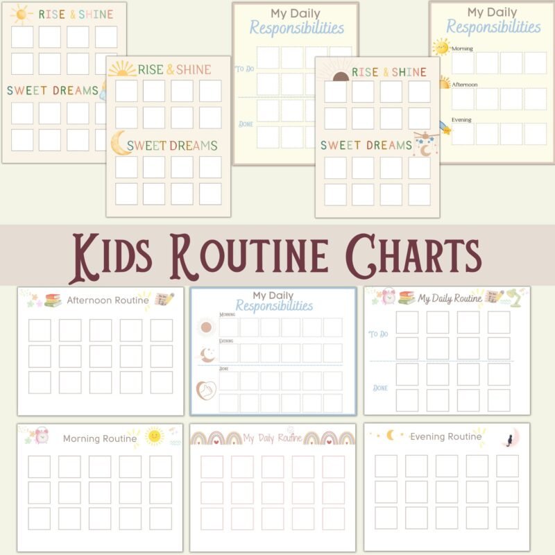 Kids Daily Responsibility Chart