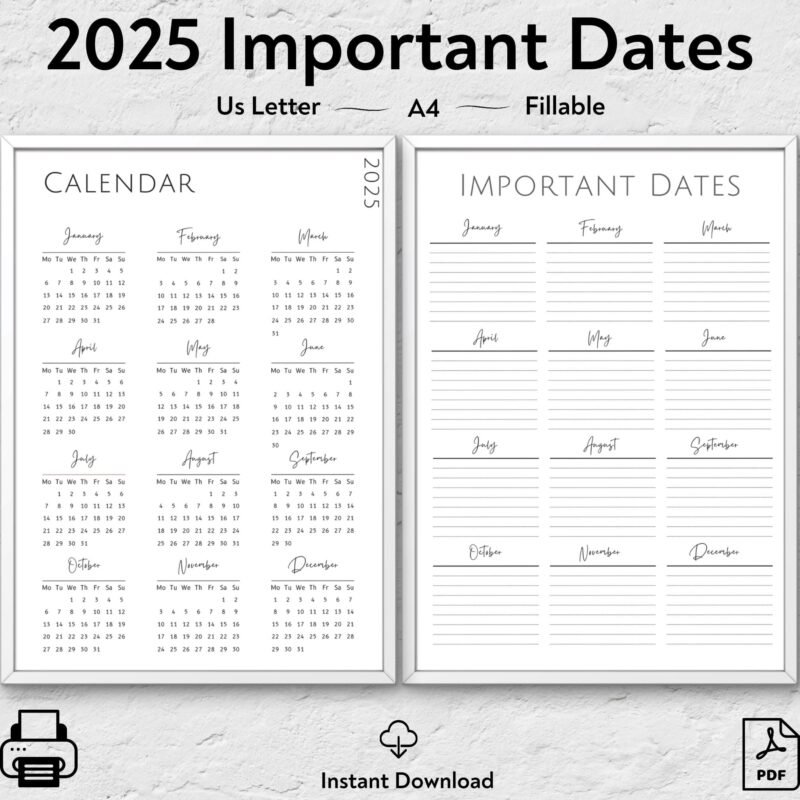 Important Dates Tracker