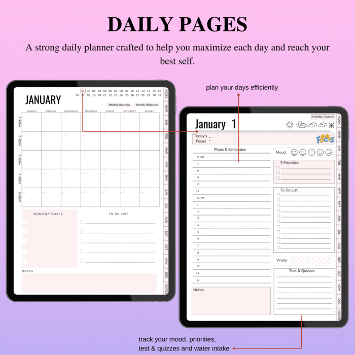 Digital Student Planner for GoodNotes & Notability - Image 4