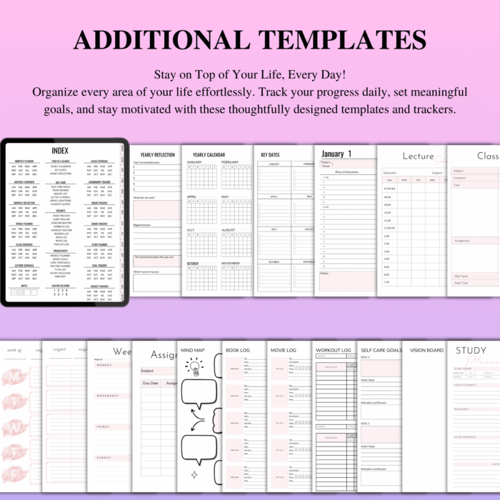 Digital Student Planner for GoodNotes & Notability - Image 7