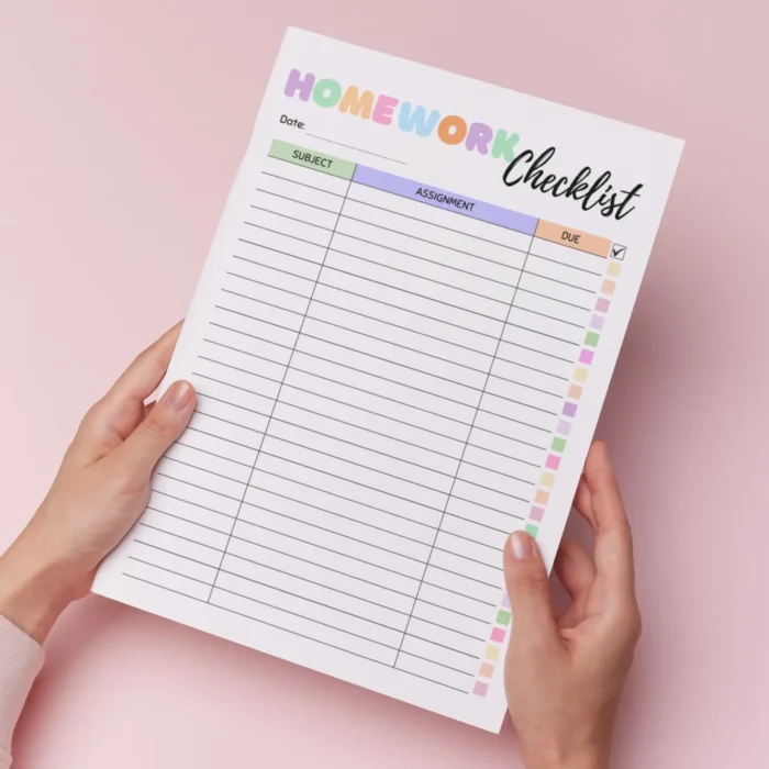Homework Checklist - Image 7