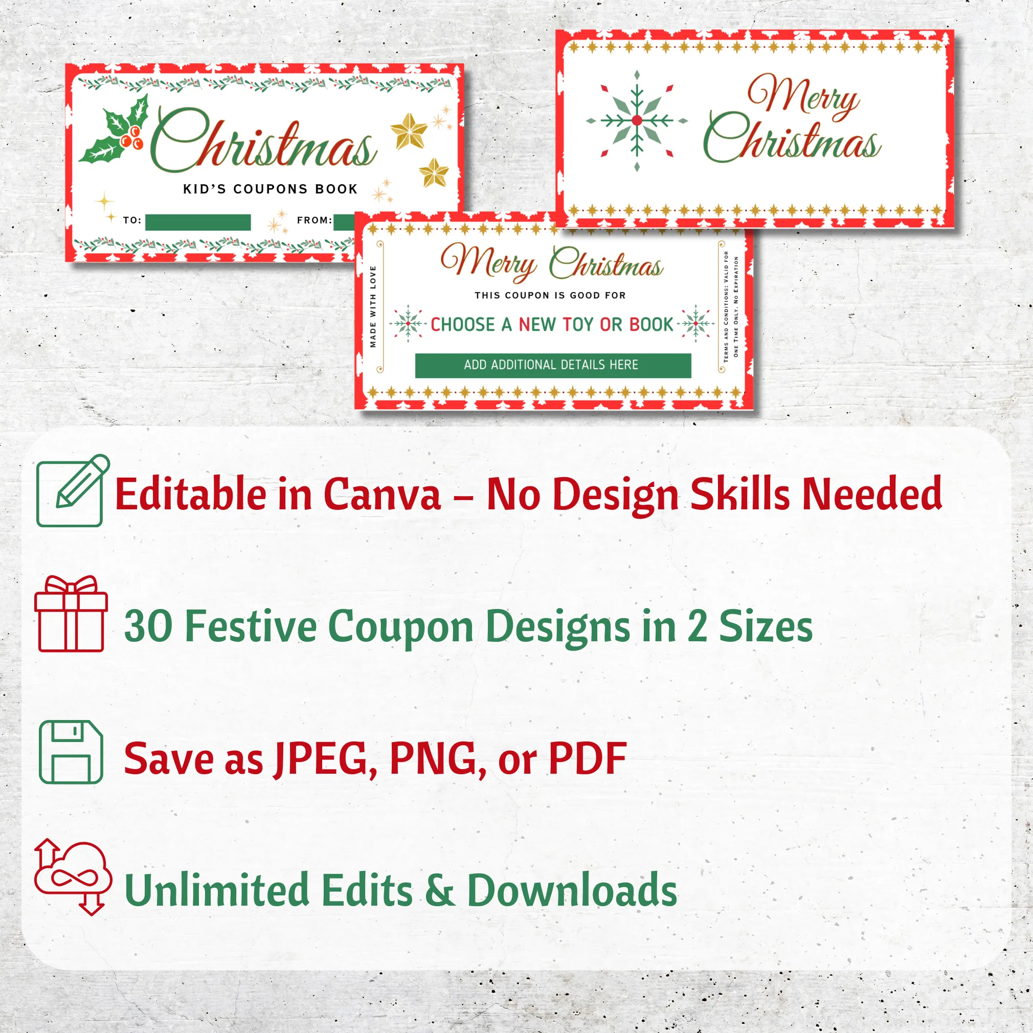Kids Christmas Coupon Book - Image 3
