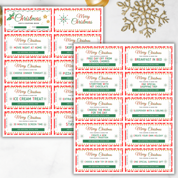 Kids Christmas Coupon Book - Image 5