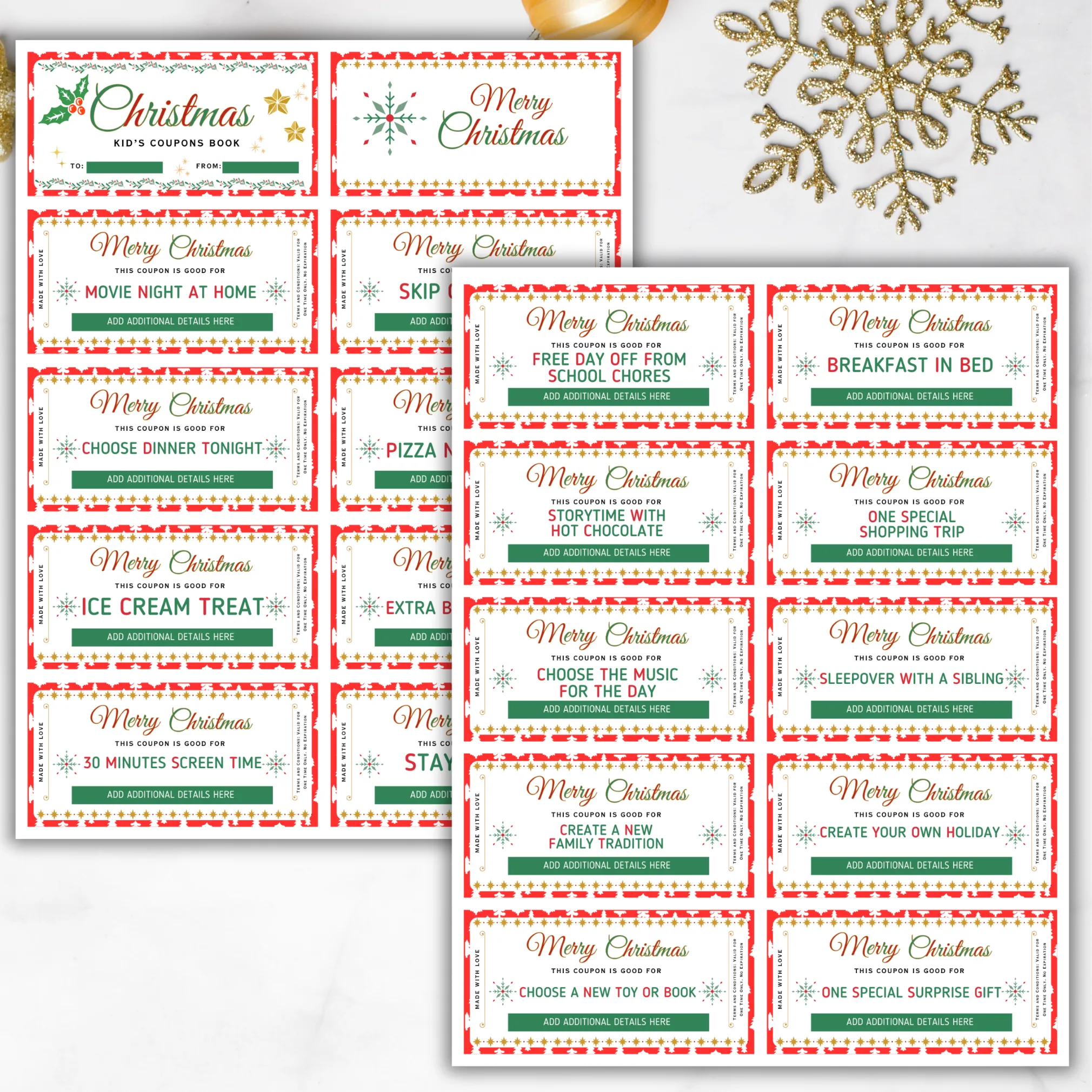 Kids Christmas Coupon Book - Image 5