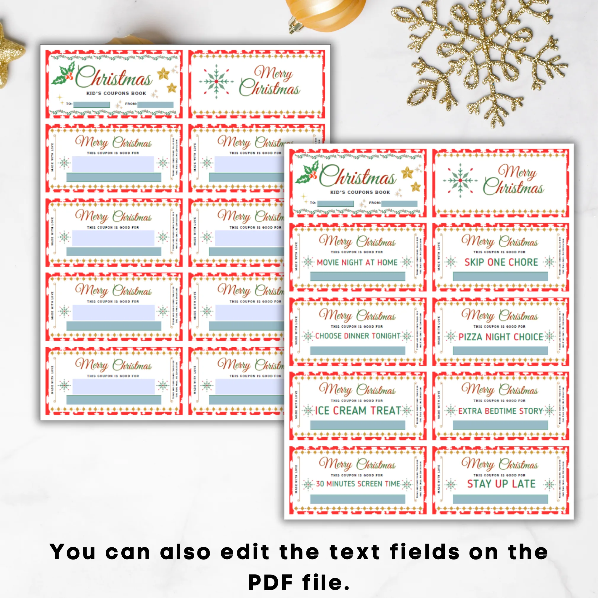 Kids Christmas Coupon Book - Image 6