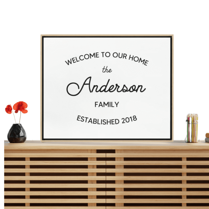 Personalized Family Welcome Sign - Custom Printable Wall Art - Image 2