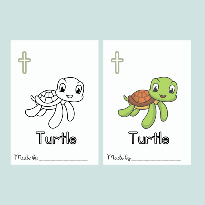 Printable ABC Book for Baby Shower ? 56 Pages A to Z Coloring & Writing Activity - Image 4