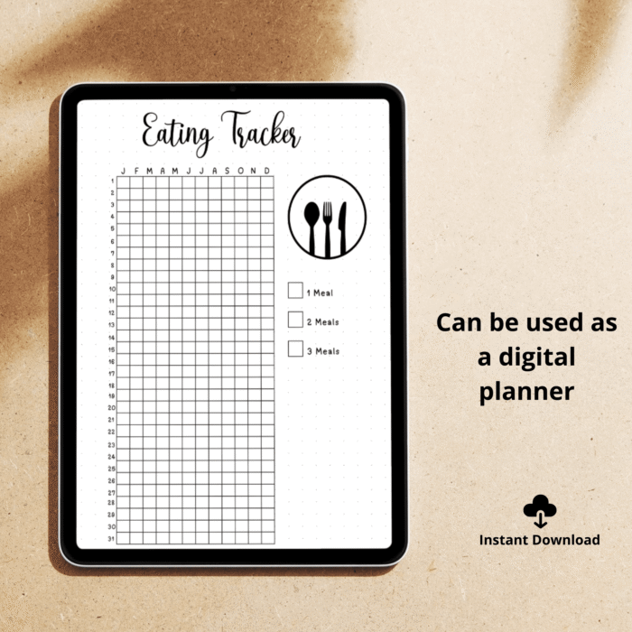 Printable Eating Tracker, Daily Food Log - Image 5