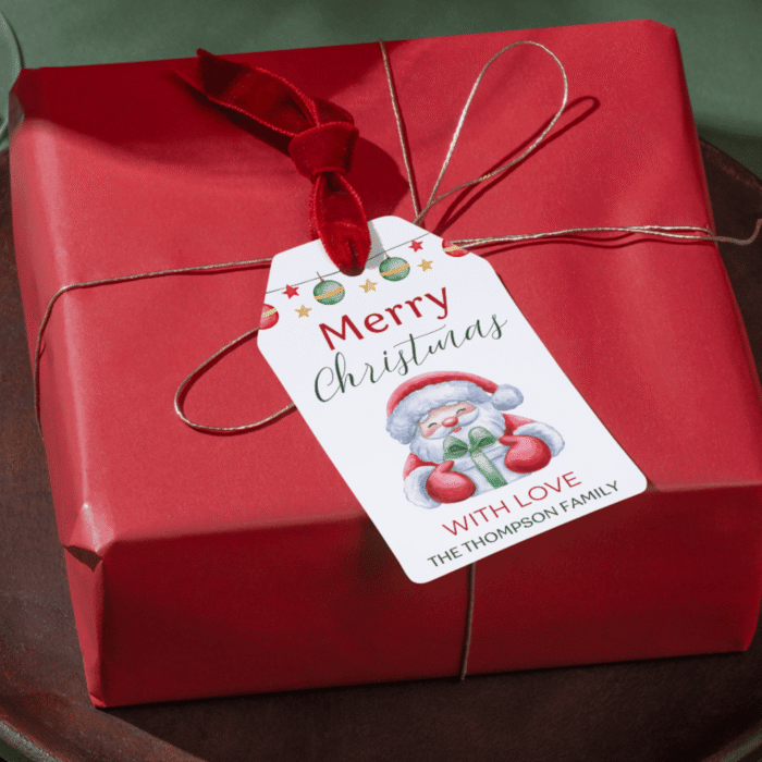 Christmas Gift Tag Template, Editable - Image 9