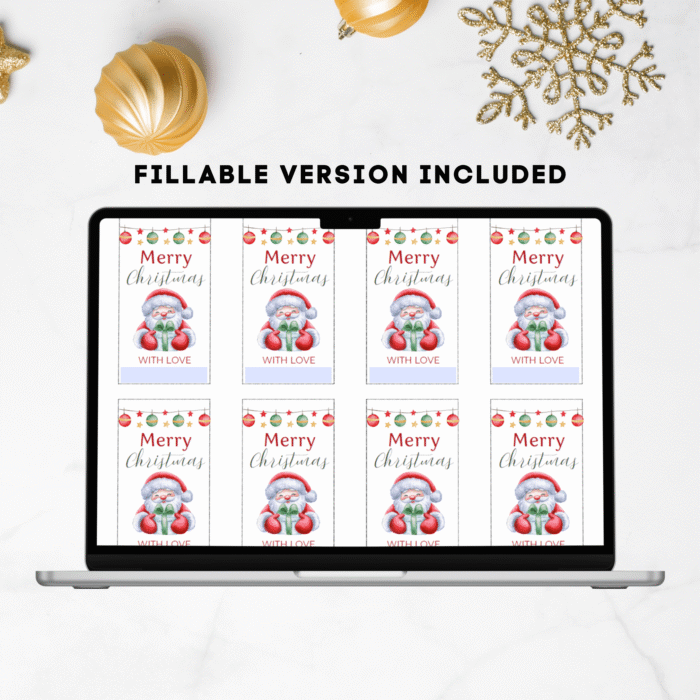 Christmas Gift Tag Template, Editable - Image 6