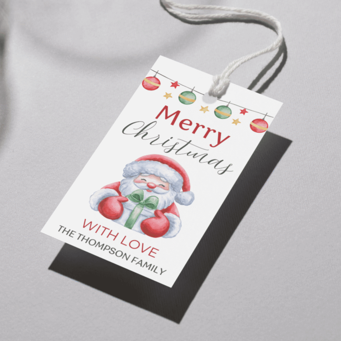 Christmas Gift Tag Template, Editable - Image 8