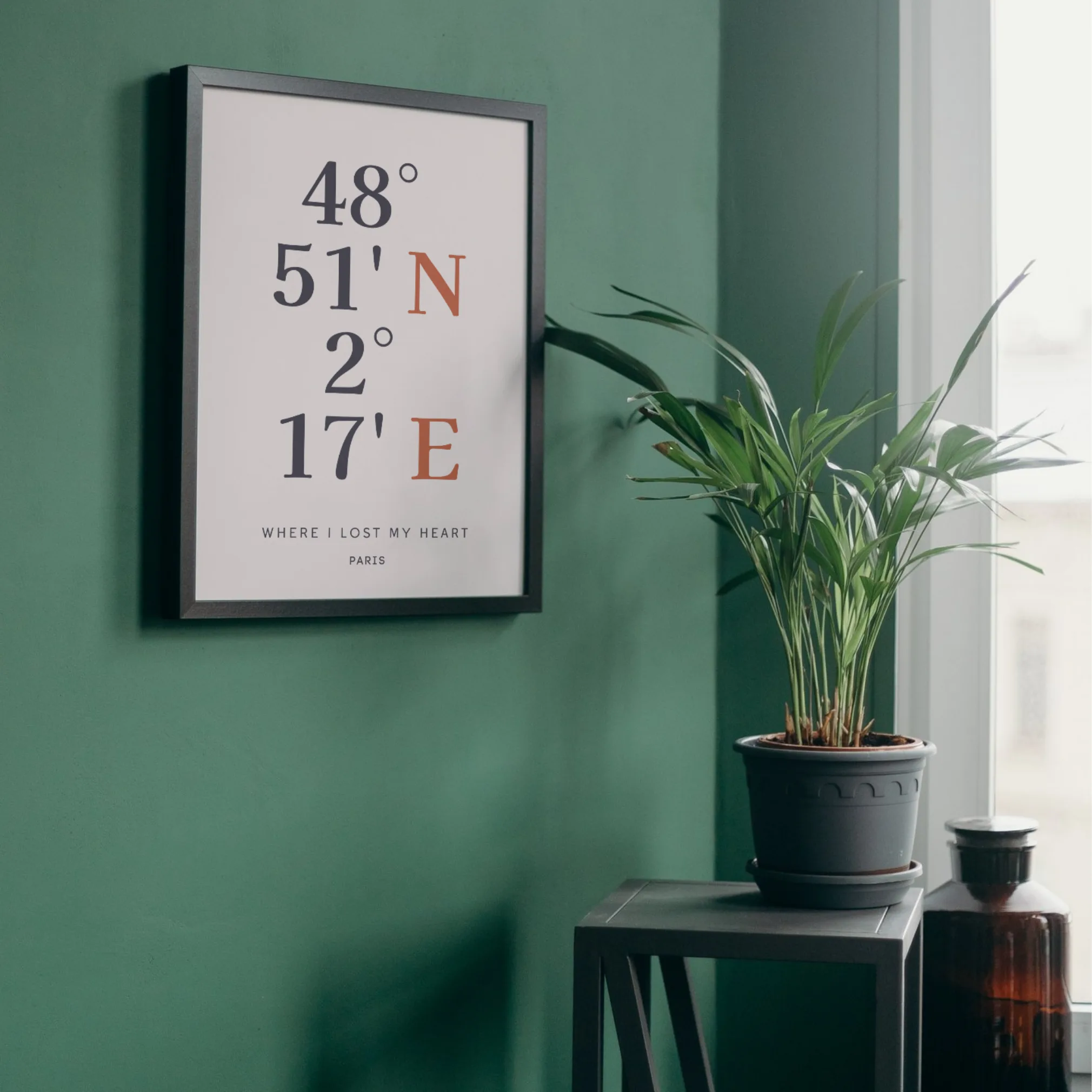 Custom Coordinates Wall Art - Latitude and Longitude Print - Image 3