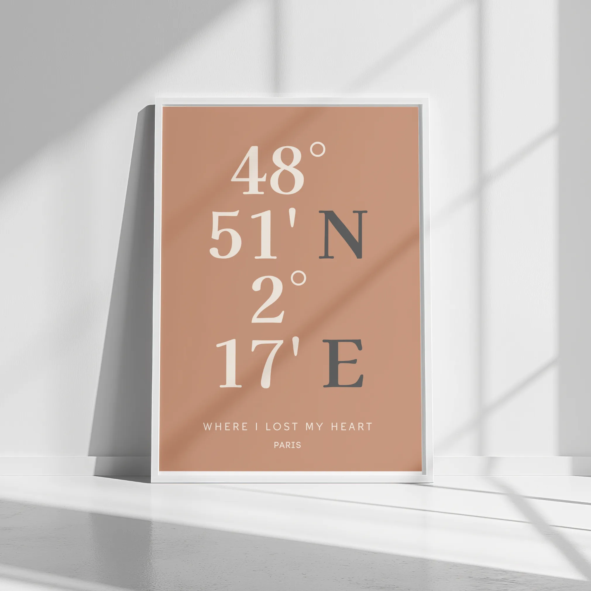 Custom Coordinates Wall Art - Latitude and Longitude Print - Image 5