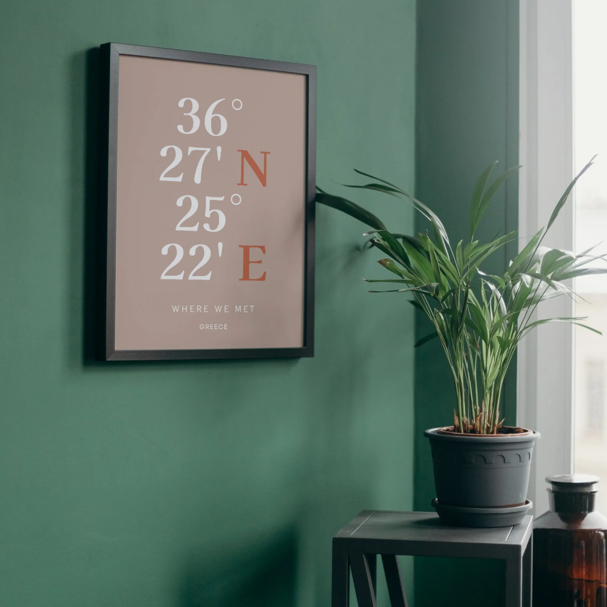 Custom Coordinates Wall Art - Latitude and Longitude Print - Image 6