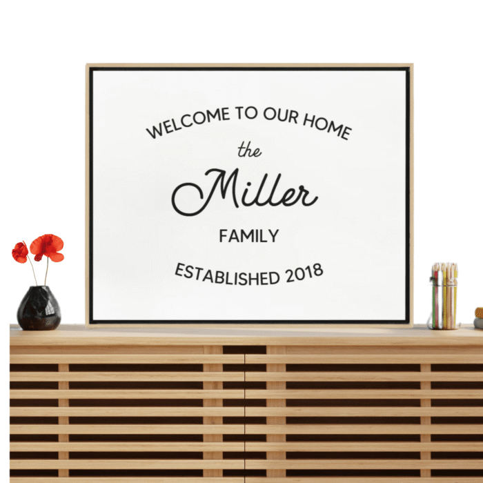 Personalized Family Welcome Sign - Custom Printable Wall Art - Image 5