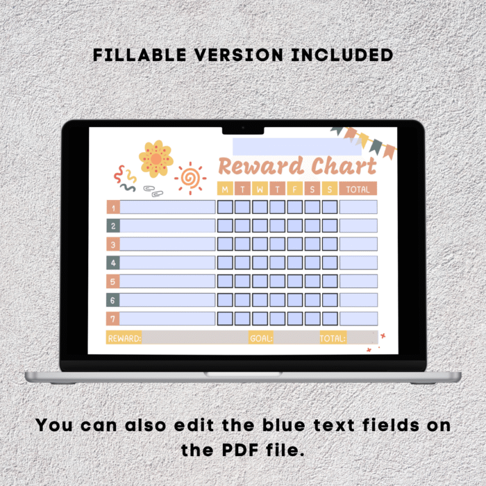 Kids Reward Chart - Editable & Printable Incentive Chart for Kids - Image 5