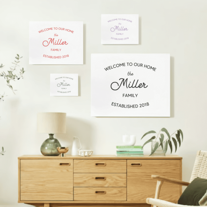 Personalized Family Welcome Sign - Custom Printable Wall Art - Image 4