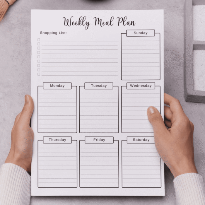 Printable Meal Planner Template, Shopping List - Image 6