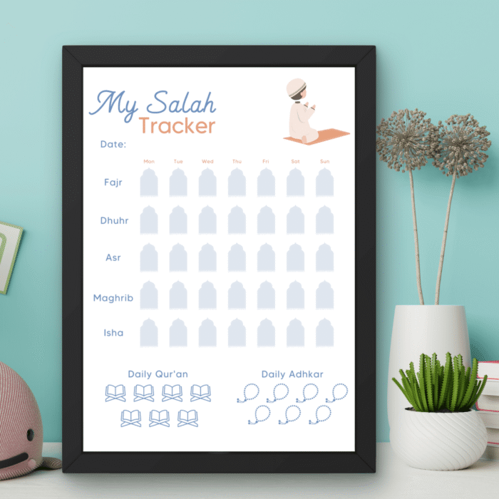 Prayer Chart for Kids, Salah Tracker - Image 2