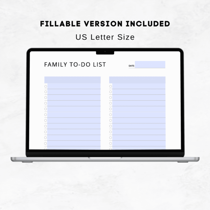 Family To Do List Printable, Tasks for Family Members - Image 9