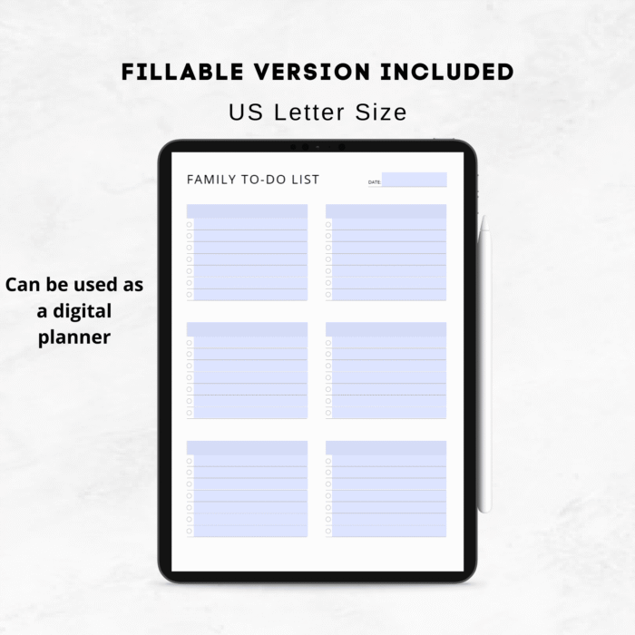 Family To Do List Printable, Tasks for Family Members - Image 10